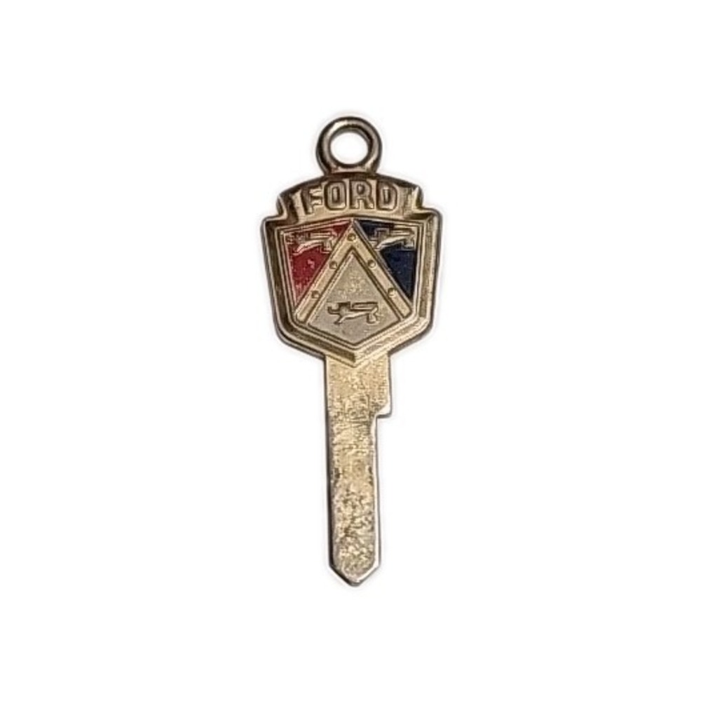 FORD DOOR & IGNITION KEY BLANK - 52-64 PASS, 53-66 F-100/350 WITH FORD CREST